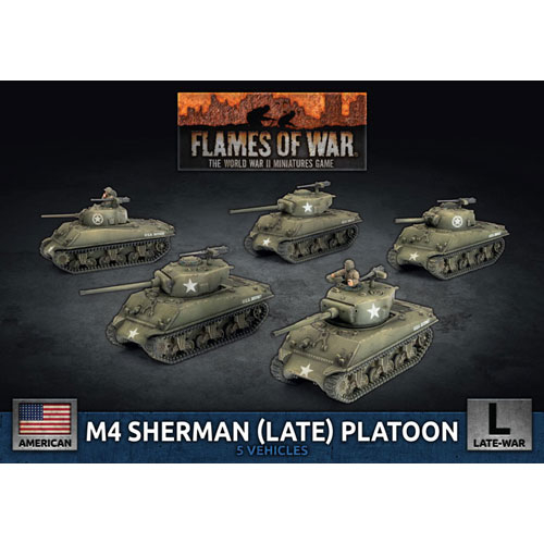 Пламя войны 2-я мировая война: взвод M4 Sherman (поздний)