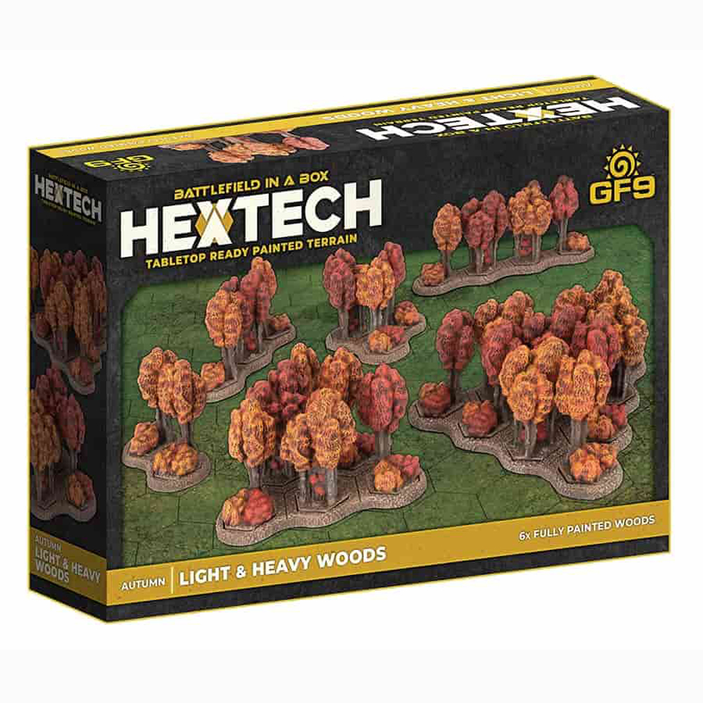 Поле битвы в коробке: HexTech - Осенний лес - Легкий и тяжелый (6)