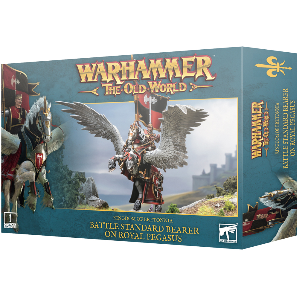 Warhammer The Old World: Королевство Бретония - Боевой штандарт на Королевском Пегасе