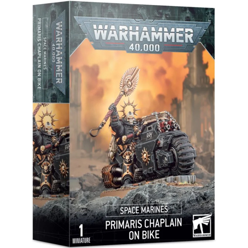 Warhammer 40K: Космические десантники - капеллан Примарис на велосипеде
