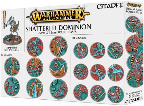 Warhammer Age of Sigmar: Shattered Dominion - Круглые основания диаметром 25 и 32 мм