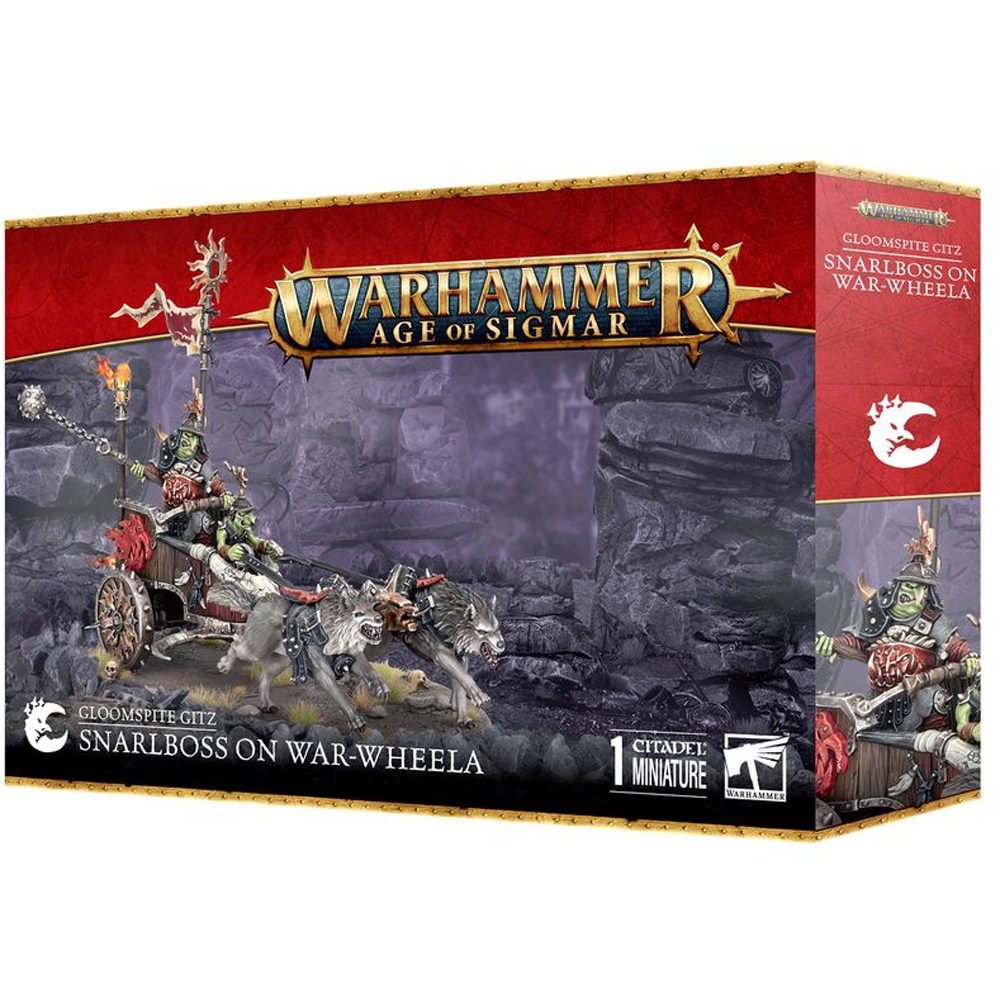 Warhammer Age of Sigmar: Мрачный Гит - босс-Снарлбосс на War-Wheela