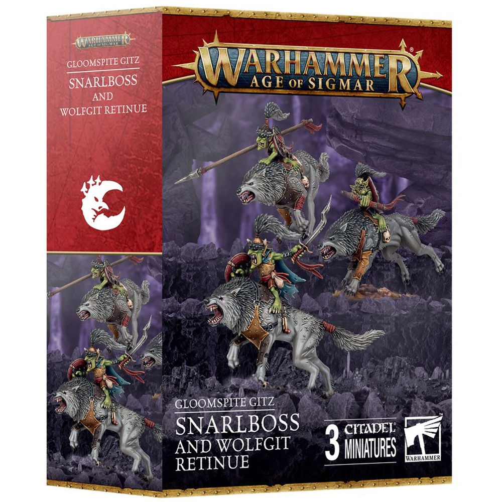 Warhammer Age of Sigmar: Свита Глумспайта Гитца - Снарлбосса и Вольфгита