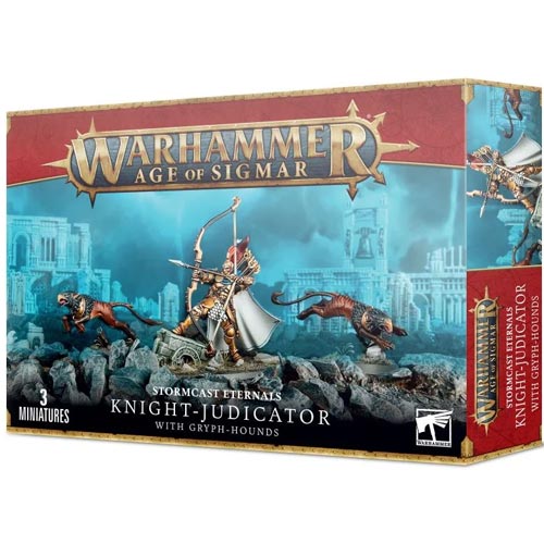 Warhammer Age of Sigmar: Stormcast Eternals - Рыцарь-вершитель правосудия с гончими-грифами