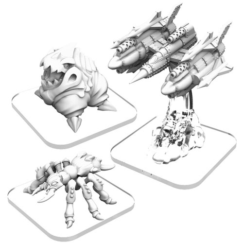 Monsterpocalypse: Разрушители - Альтернативные элитные подразделения - Белчер, Истребитель LTA, Ужасный Муравей (Последний шанс)